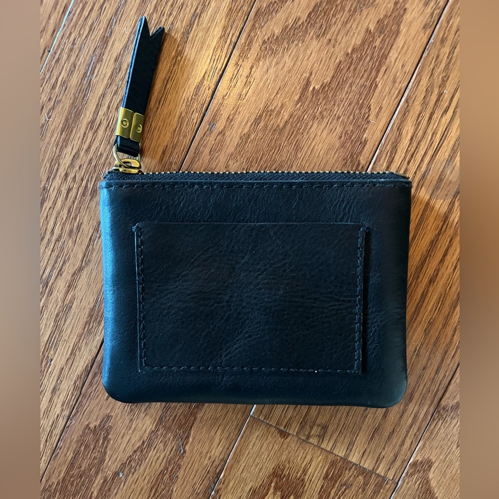 Madewell Leather Wallet Coin Purse Black